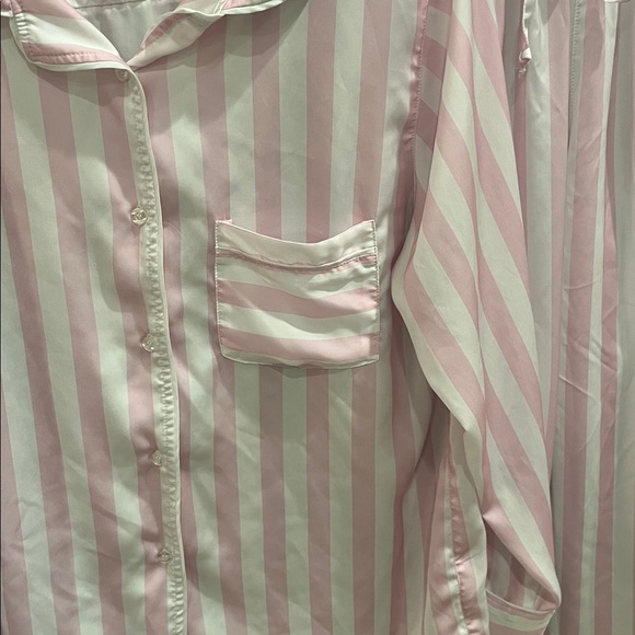 PLUSH: Pink & White Stripped Long Sleeve & Pant Pajama Set - Picture 5 of 12